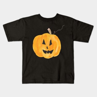 Watercolor Children's Pumpkin Kids T-Shirt